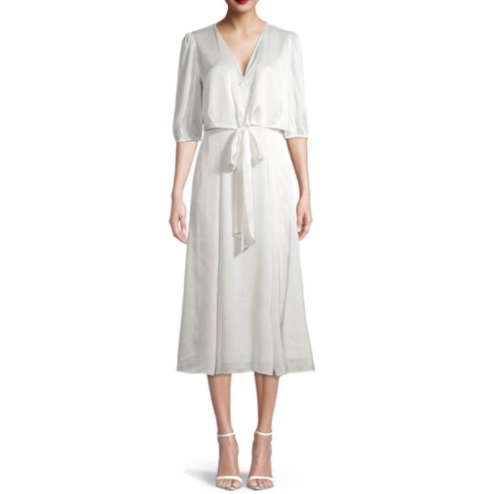 White Prospect the Label Tie Front Dress